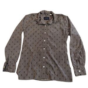 Vintage Givenchy for Fashions Couture Polka Dot Shirt Blouse Size 12